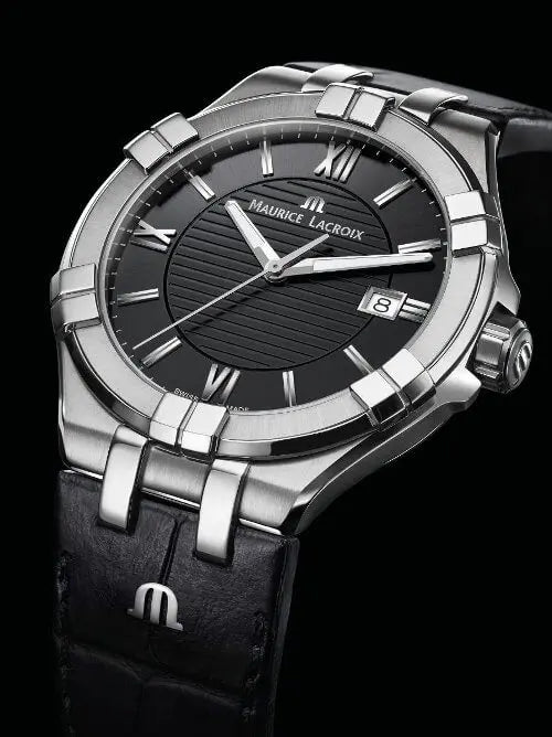 Maurice Lacroix AIKON Quartz Date on Leather Black