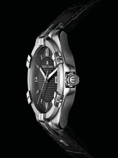 Maurice Lacroix AIKON Quartz Date on Leather Black