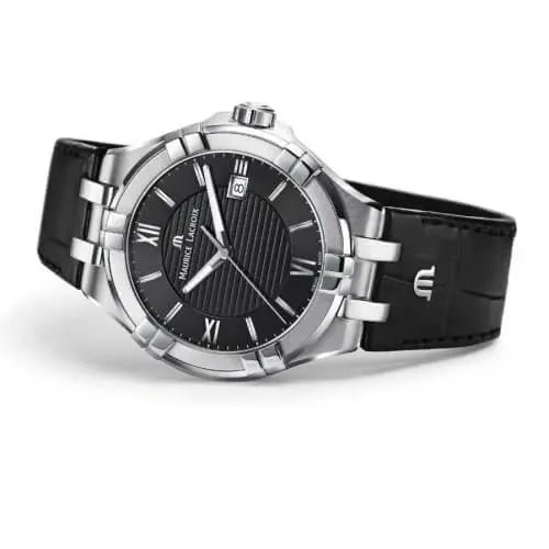 Maurice Lacroix AIKON Quartz Date on Leather Black