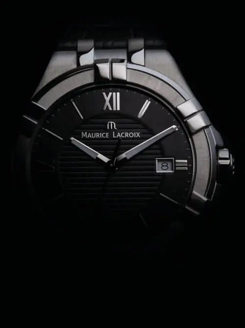 Maurice Lacroix AIKON Quartz Date on Leather Black