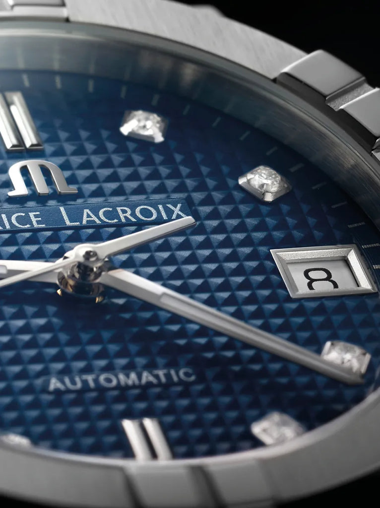 Maurice Lacroix Aikon 35mm Blue with diamond