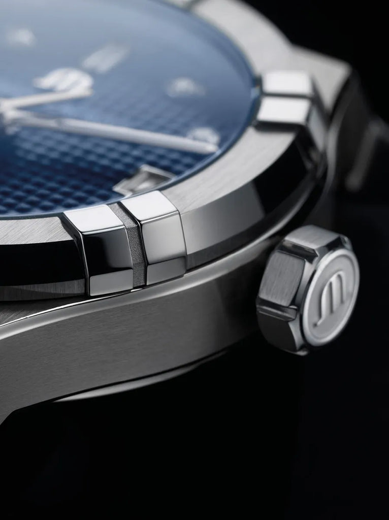 Maurice Lacroix Aikon 35mm Blue with diamond