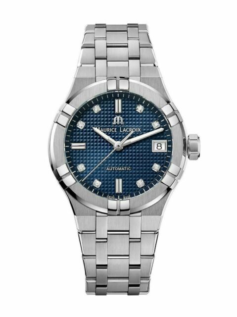 Maurice Lacroix Aikon 35mm Blue with diamond