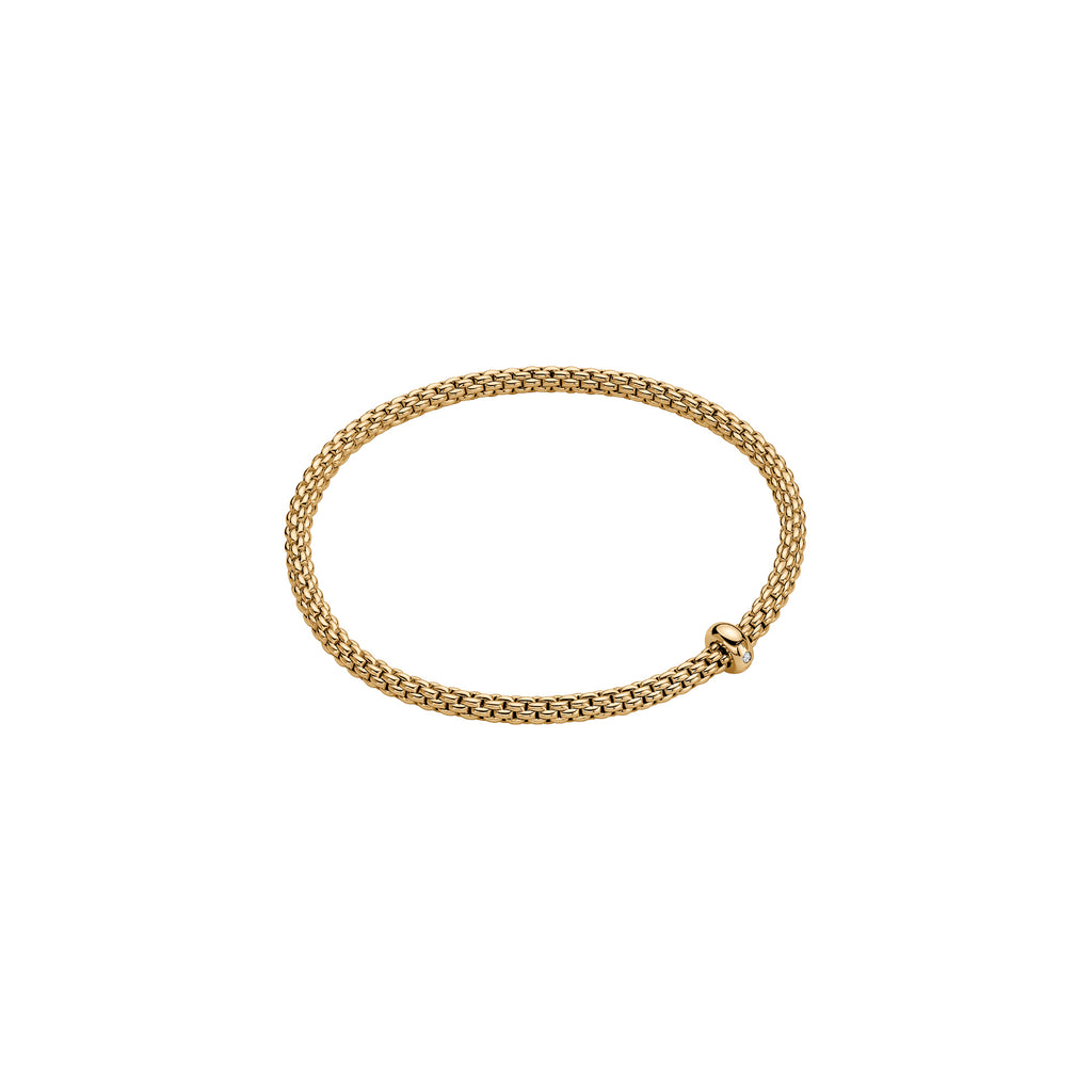 Fope Solo ROSE Gold Bracelet with gold rondel in small size