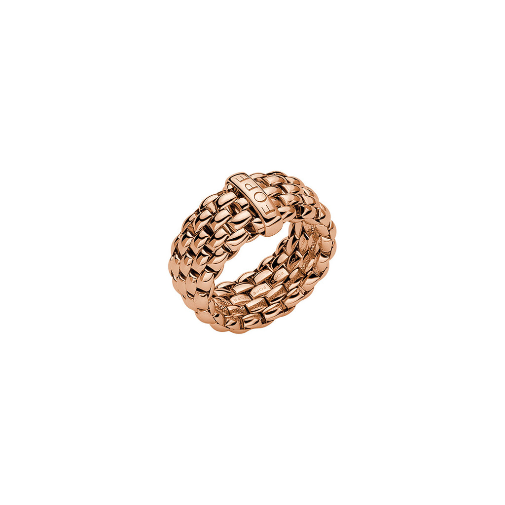 Fope Essentials Collection Flex'it Ring in 18k Rose gold in medium size