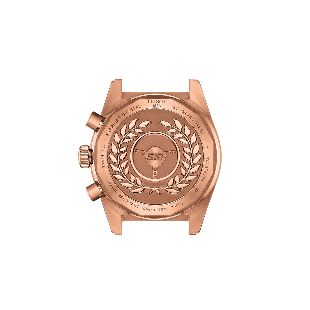 TISSOT PR516 CHRONOGRAPH QUARTZ BLACK RG ON BRACELET