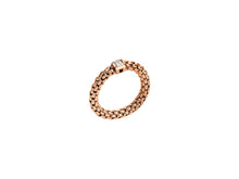 Load image into Gallery viewer, SOULS COLLECTION 18K ROSE GOLD FLEX'IT RING WITH A diamond in small size