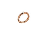 SOULS COLLECTION 18K ROSE GOLD FLEX'IT RING WITH A diamond in small size