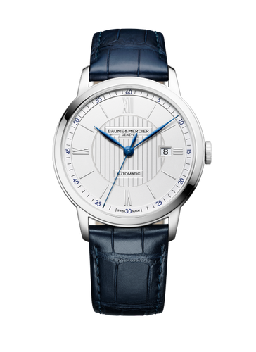 Baume & Mercier Classima 10333 automatic 42mm on blue leather