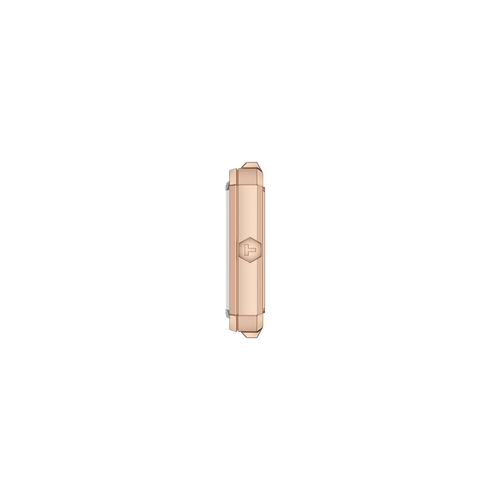 Tissot SRV Silver Dial Rose Gold PVD on Leather 30 x 21.8mm