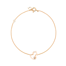 Load image into Gallery viewer, Qeelin Petite Wulu bracelet in 18K rose gold with a diamond