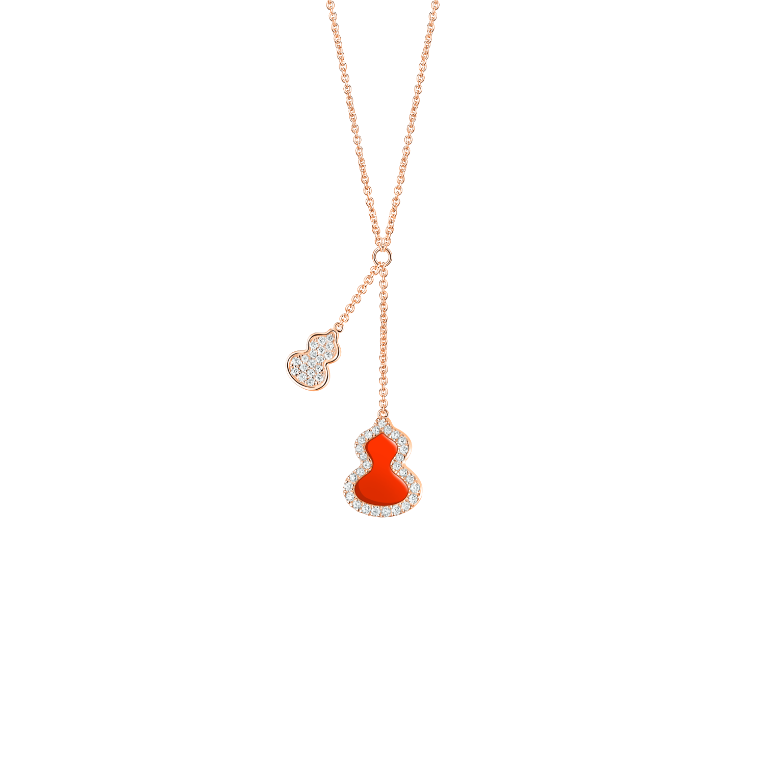 送料込 Qeelin Petite Wulu 18K RoseGold Diamond＋Red Agate 送料込 Qeelin Petite Wulu 18K RoseGold Diamond＋Red Agate