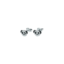 Load image into Gallery viewer, Qeelin Petite Bo Bo ear studs in 18K white gold with diamonds