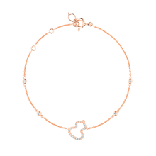 Load image into Gallery viewer, Qeelin Petite Wulu bracelet in 18K rose gold with diamonds