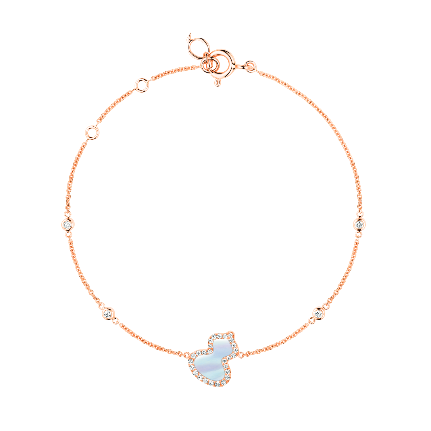 Qeelin Petite Wulu 18K RoseGold Diamond×Mother of Pearl Qeelin Petite Wulu 18K RoseGold Diamond×Mother of Pearl