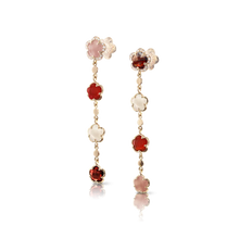Load image into Gallery viewer, Pasquale Bruni Figlia dei Fiori 18k RG Earrings with Moonstone, Carnelian, Garnet, Pink Chalcedony
