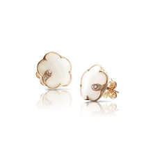 Load image into Gallery viewer, Pasquale Bruni Petit White Agate and Diamonds Rose Gold Earrings