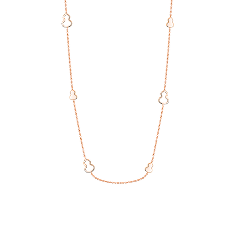 Qeelin Wulu 18 inches sautoir necklace in 18K rose gold