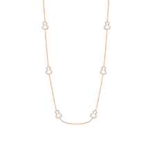 Load image into Gallery viewer, Qeelin Wulu 22 inches sautoir necklace in 18K rose gold with diamonds