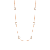 Qeelin Wulu 22 inches sautoir necklace in 18K rose gold with diamonds