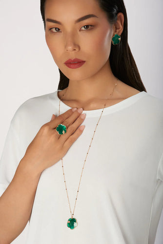 Pasquale Bruni Ton Joli Green Agate Necklace