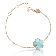 Load image into Gallery viewer, Pasquale Bruni Petit Joli Bracelet in 18k Rose Gold with Sea Moon gem and Diamonds.