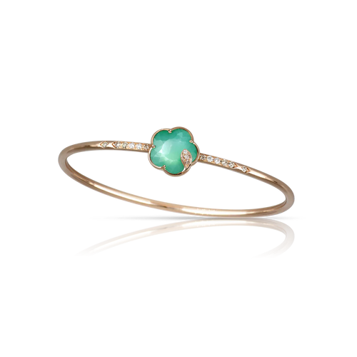 Pasquale Bruni Petit Joli Lunaire Bracelet  in 18k Rose Gold with Lunar Garden gem and Diamonds