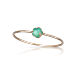 Pasquale Bruni Petit Joli Lunaire Bracelet  in 18k Rose Gold with Lunar Garden gem and Diamonds