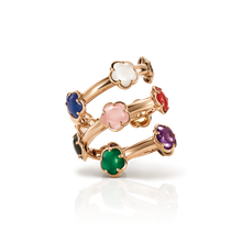 Load image into Gallery viewer, Pasquale Bruni Figlia dei Fiori Ring in 18k Rose Gold with multi gems and Diamonds