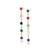 Pasquale Bruni Figlia dei Fiori 18k RG Earrings with Multi Gems