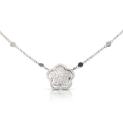 Pasquale Bruni Bon Ton Necklace in 18k White Gold with Diamonds