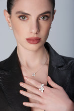 Load image into Gallery viewer, Pasquale Bruni Petit Garden Necklace 18k WG with White Diamonds Micro Flower