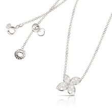 Load image into Gallery viewer, Pasquale Bruni Petit Garden Necklace 18k WG with White Diamonds Micro Flower