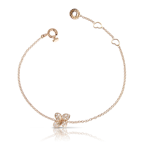 Pasquale Bruni Petit Garden Bracelet in Rose Gold with Diamond & Champagne -Mirco Flower