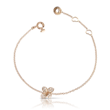 Pasquale Bruni Petit Garden Bracelet in Rose Gold with Diamond & Champagne -Mirco Flower