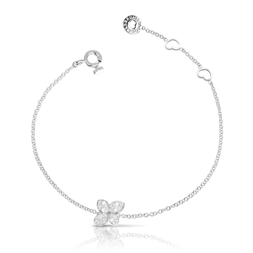 Pasquale Bruni Petit Garden Bracelet in White Gold and Diamond -Mirco Flower