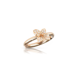 Pasquale Bruni Petit Garden Ring in 18k Rose Gold with Diamonds -  Mirco Flower