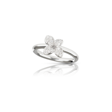 Load image into Gallery viewer, Pasquale Bruni Petit Garden 18k White Gold diamonds ring Micro flower