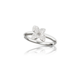 Pasquale Bruni Petit Garden 18k White Gold diamonds ring Micro flower