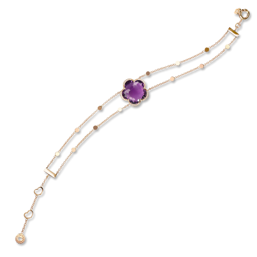 Pasquale Bruni Bon Ton Bracelet -18k Rose Gold with Amethyst