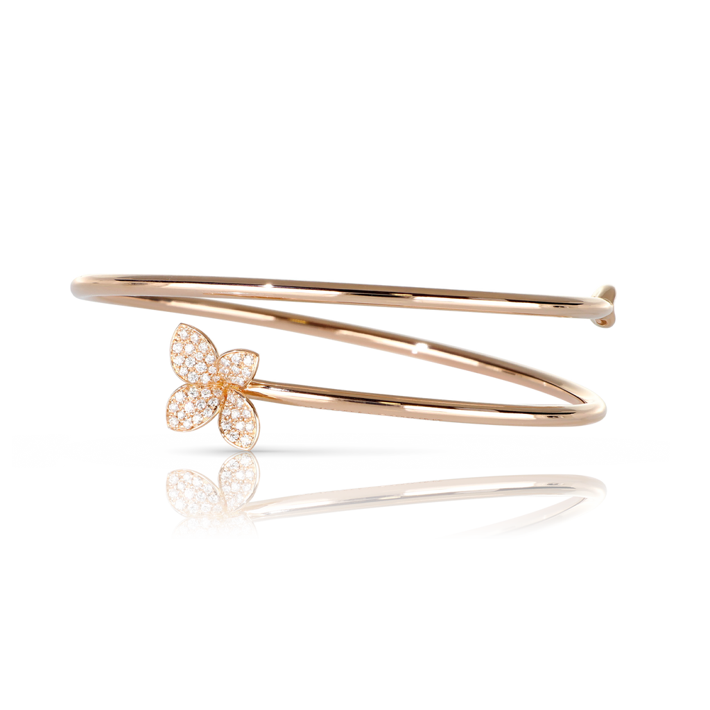 Pasquale Bruni Petit Garden Bracelet in Rose Gold with Diamond -Mirco Flower