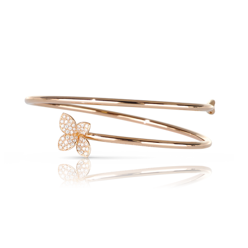 Pasquale Bruni Petit Garden Bracelet in Rose Gold with Diamond -Mirco Flower
