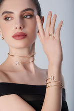 Load image into Gallery viewer, Pasquale Bruni Petit Garden diamonds Rose Gold Ring  Micro Flower