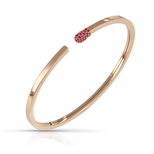 Load image into Gallery viewer, Pasquale Bruni Accendimi Bangle in 18k Rose Gold with Rubies