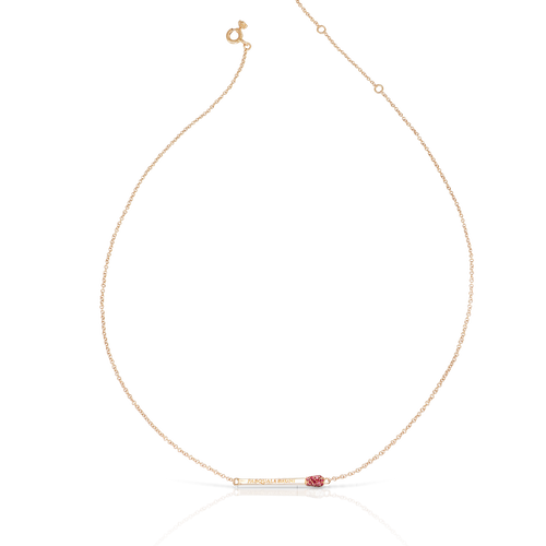 Pasquale Bruni Accendimi Necklace in 18k Rose Gold with Rubies.