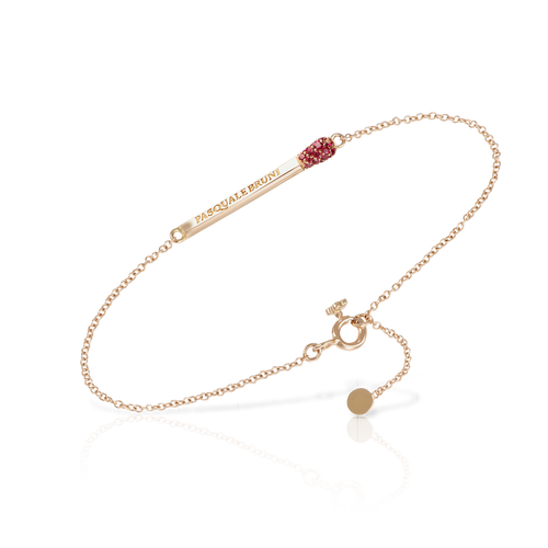 Pasquale Bruni Accendimi Bracelet in Rose Gold with Rubies
