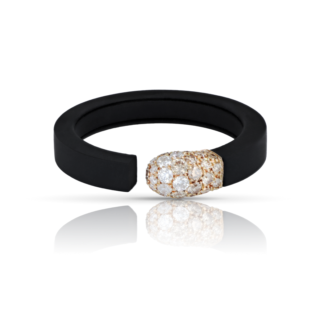Pasquale Bruni Accendimi Titanium Ring with Diamonds