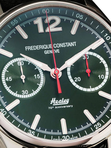 FREDERIQUE CONSTANT VINTAGE RALLY HEALEY AUTOMATIC CHRONOGRAPH GREEN DIAL