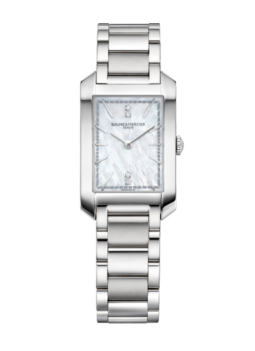 Baume & Mercier Hampton White Dial quartz on bracelet 10474