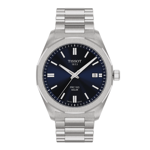 Tissot PRC 100 Solar Quartz 39mm Blue Dial